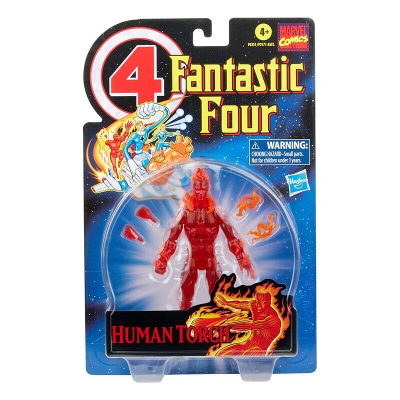 Marvel Legends Retro Collection Fantastic Four Human Torch 15cm