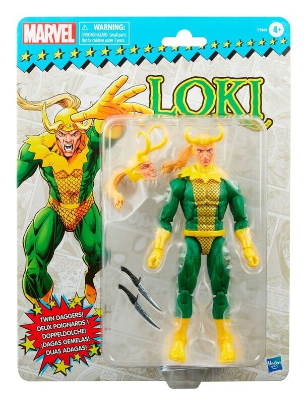 Hasbro Marvel Legends Loki Figur ca. 15 cm Retro Collection