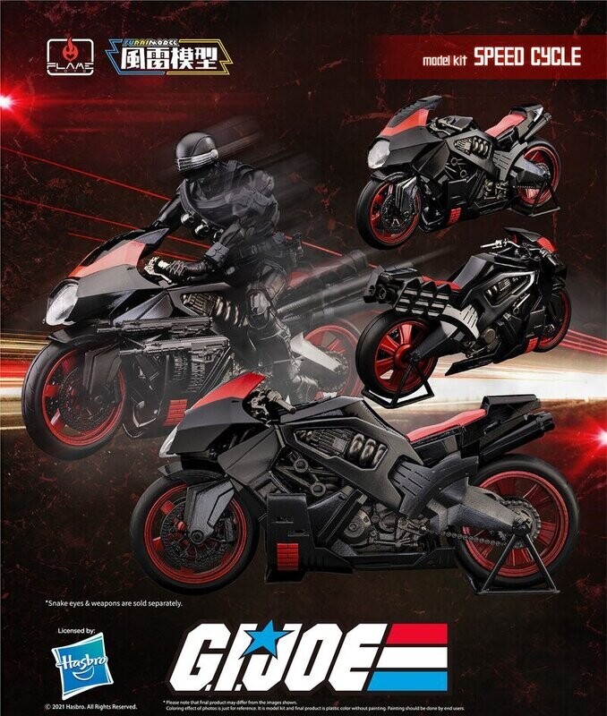 Furai Flame Toys G.I. Joe Plastic Model Kit Speed Cycle für Snake Eyes