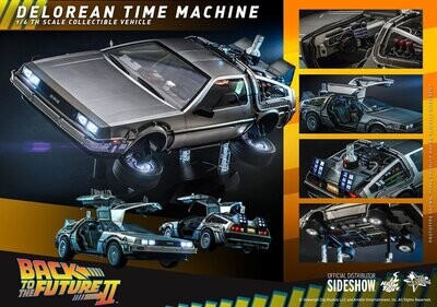 Hot Toys Zurück in die Zukunft II Movie Masterpiece Fahrzeug 1/6 DeLorean Time Machine 72 cm
