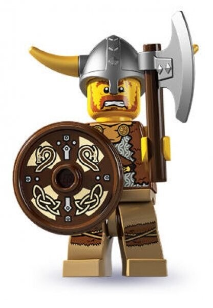 LEGO 8804 Minifiguren Serie 4 Wikinger KOMPLETT inkl. BA