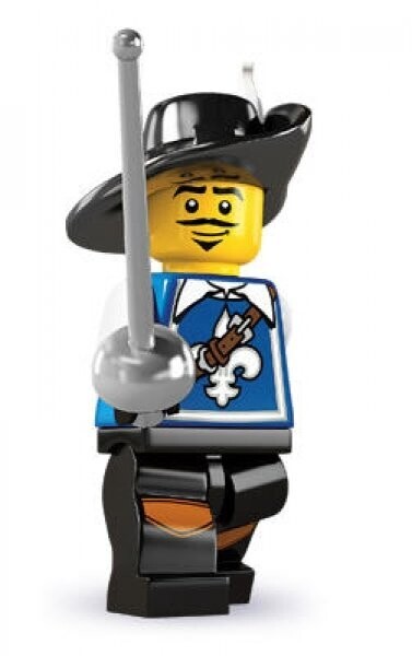 LEGO 8804 Minifiguren Serie 4 Musketier KOMPLETT inkl. BA