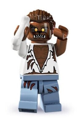 LEGO 8804 Minifiguren Serie 4 Werwolf KOMPLETT inkl. BA