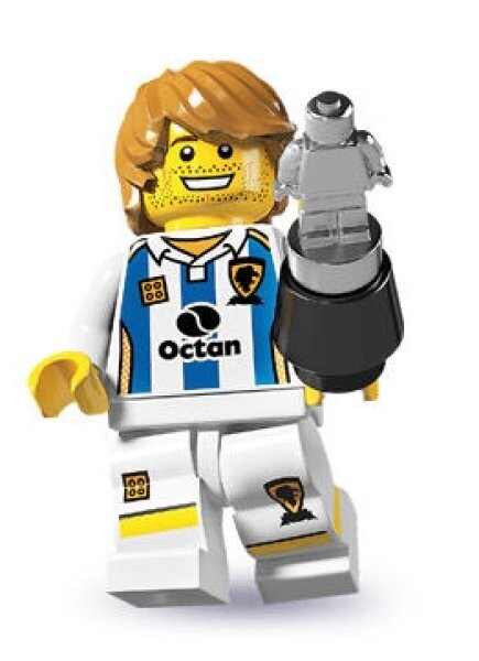 LEGO 8804 Minifiguren Serie 4 Fußballspieler KOMPLETT inkl. BA