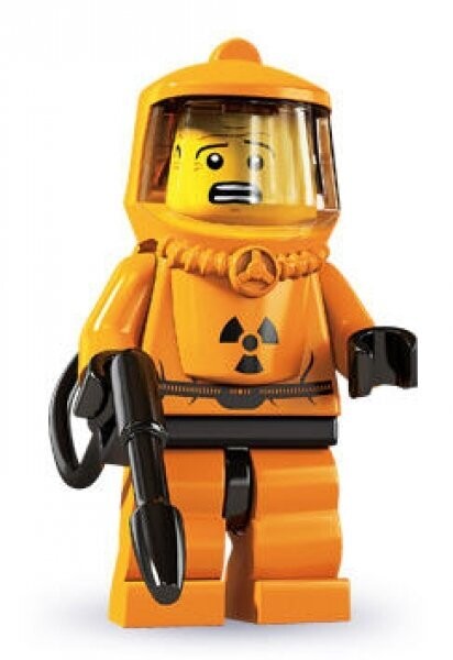 LEGO 8804 Minifiguren Serie 4 Gefahrgutbeauftragter KOMPLETT inkl. BA