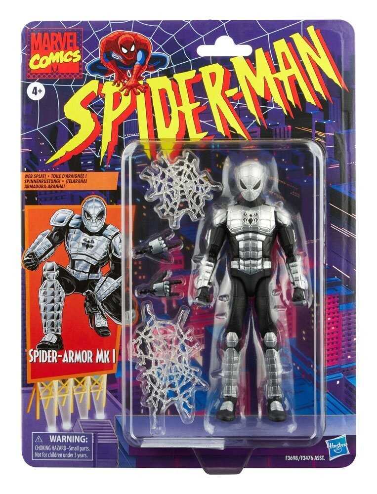 Hasbro Marvel Legends Spider Man Armor MK I Actionfigur ca. 15 cm Retro
