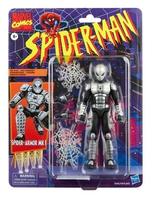 Hasbro Marvel Legends Spider Man Armor MK I Actionfigur ca. 15 cm Retro