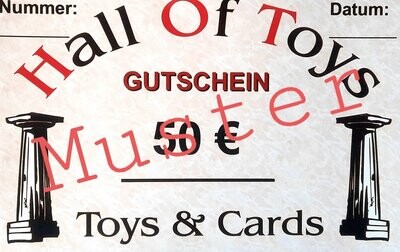 GUTSCHEIN 50 € Hall Of Toys