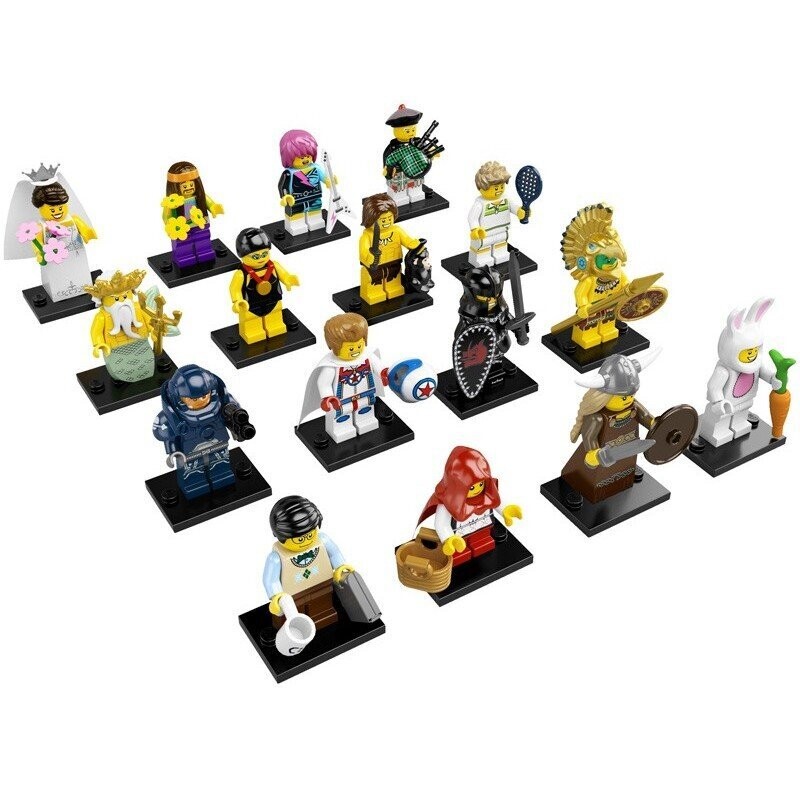 LEGO Minifiguren Serie 7 8831 ALLE 16 verschiedene KOMPLETTSATZ inkl. BA