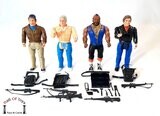 Galoob The A-Team 1983 Hannibal, Face, Murdock & Mr. T. Vintage inkl. Zubehör