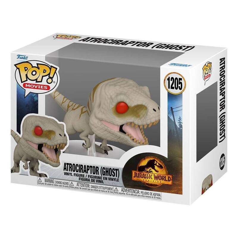 Funko POP! Jurassic World Atrociraptor Ghost 1205 Vinyl Figur ca. 9 cm