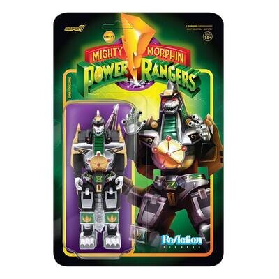 Super7 ReAction Mighty Morphin Power Rangers Dragonzord Figur 15 cm
