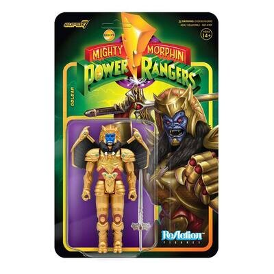 Super7 ReAction Mighty Morphin Power Rangers Goldar Figur 10 cm