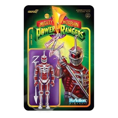 Super7 ReAction Mighty Morphin Power Rangers Lord Zedd Figur 10 cm