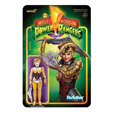 Super7 ReAction Mighty Morphin Power Rangers Scorpina Figur 10 cm