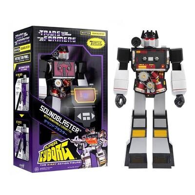 Super7 ReAction Transformers Super Cyborg Soundwave Actionfigur 28 cm