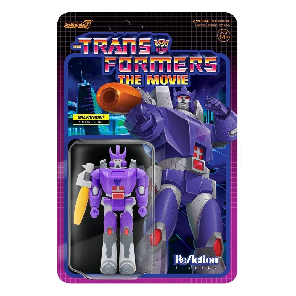 Super7 ReAction Transformers Galvatron Actionfigur 10 cm