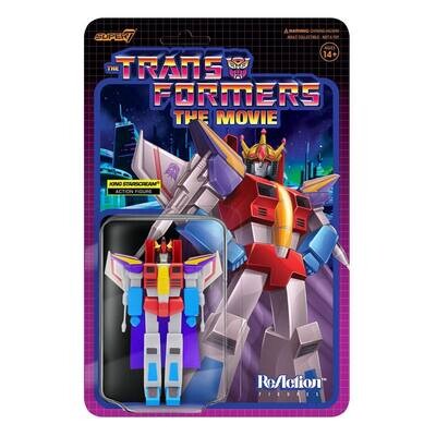 Super7 ReAction Transformers King Starscream Actionfigur 10 cm