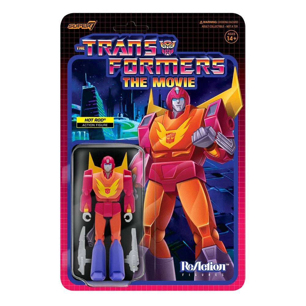 Super7 ReAction Transformers Hot Rod Actionfigur 10 cm