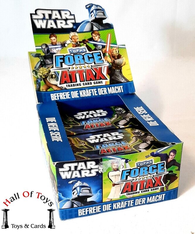 TOPPS Force Attax Serie 2 The Clone Wars Display 50 Booster NEU & OVP UNGEÖFFNET