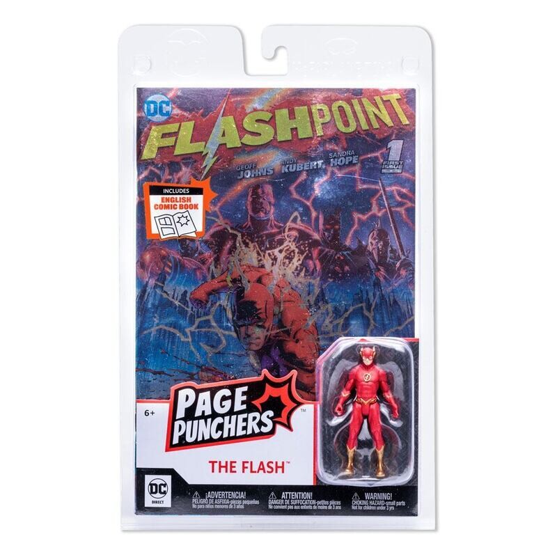 McFarlane Toys DC Direct Page Punchers Actionfigur & Comic The Flash (Flashpoint) Metallic Cover Variant (SDCC) 8 cm