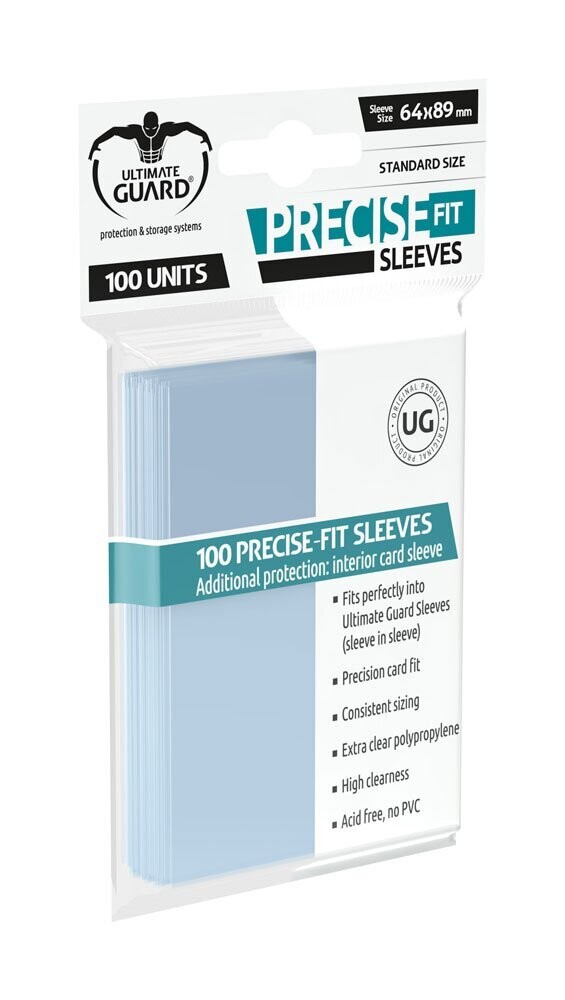 Ultimate Guard Precise-Fit Sleeves Hüllen Standard Transparent 100 St.