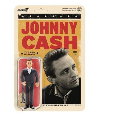 Super7 ReAction Johnny Cash Actionfigur The Man in Black