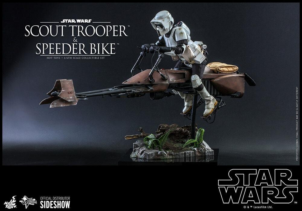 Hot Toys Star Wars Scout Trooper + Speeder Bike 30 cm 1/6 Actionfigur Episode VI