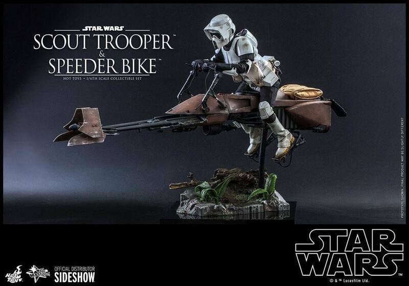 Hot Toys Star Wars Scout Trooper + Speeder Bike 30 cm 1/6 Actionfigur Episode VI