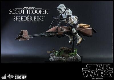 Hot Toys Star Wars Scout Trooper + Speeder Bike 30 cm 1/6 Actionfigur Episode VI