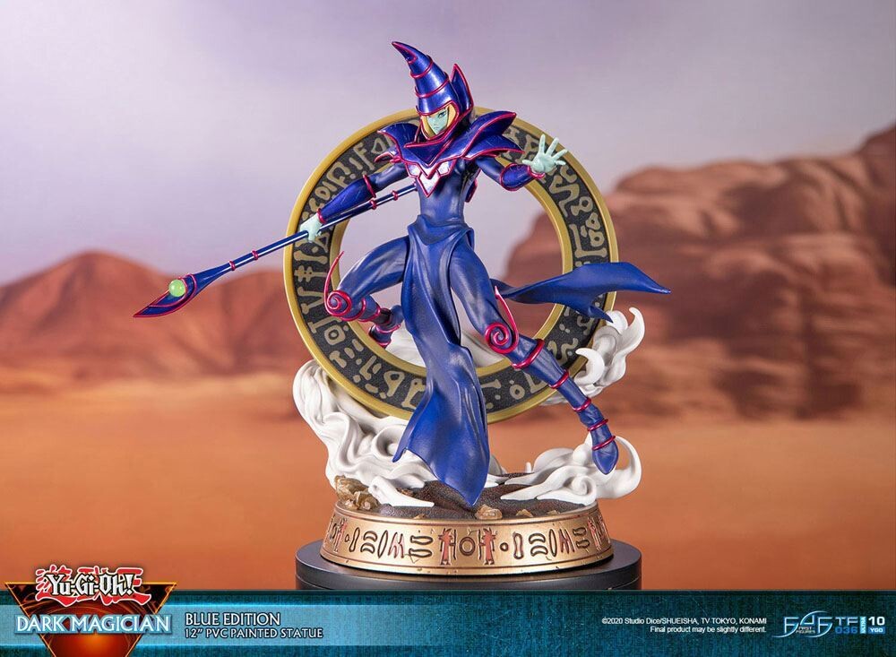 First4Figures YuGiOh! PVC Statue Dark Magician Blue Version 29 cm