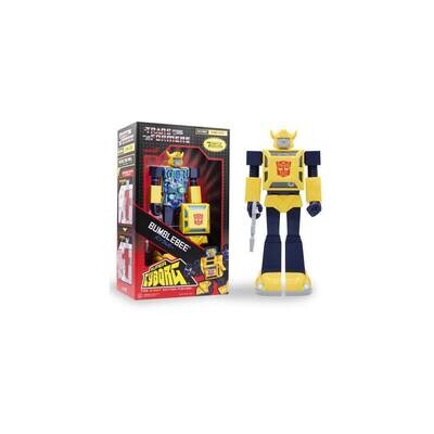 Super7 ReAction Transformers Super Cyborg Bumblebee Actionfigur 28 cm