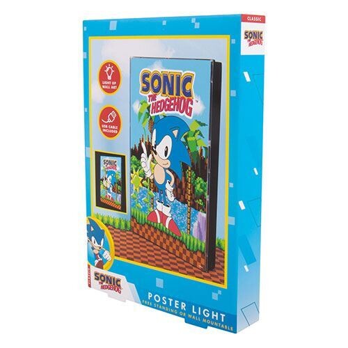 FIZZ Creations Sonic The Hedgehog Poster mit Leuchtfunktion Retro Gaming OVP