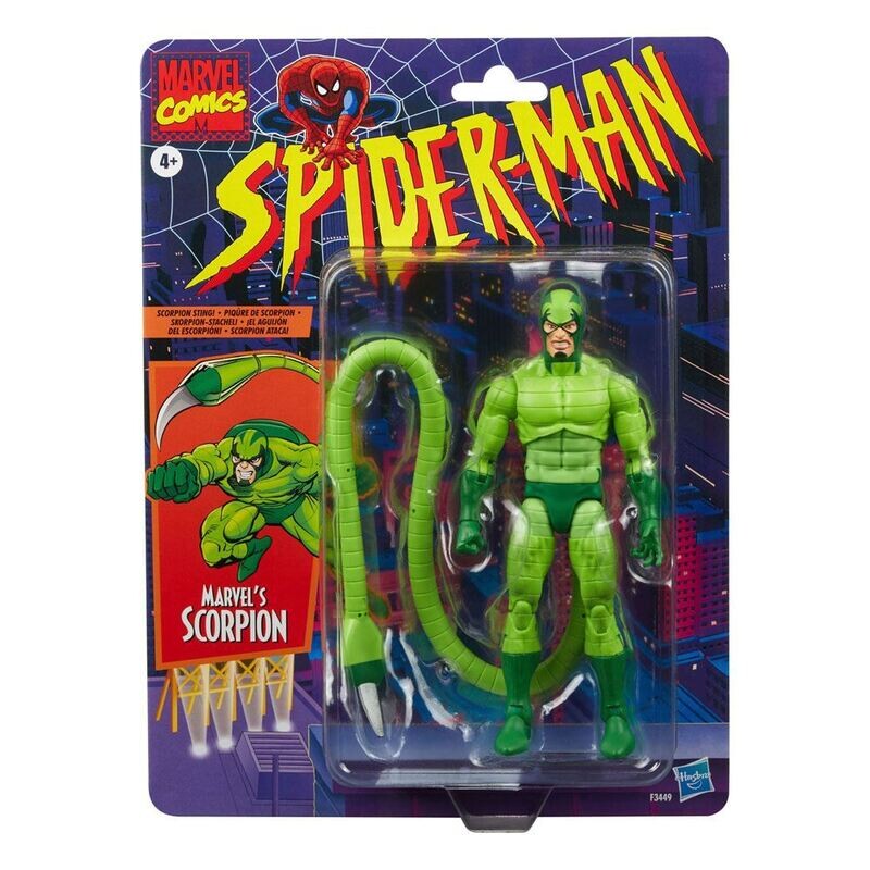 Marvel Legends Retro Spider-Man Marvel´s Scorpion Actionfigur ca. 15 cm