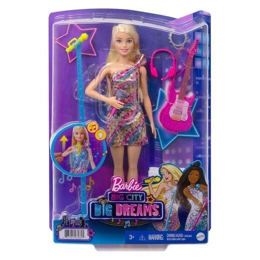 Mattel Puppe Barbie Big City Big Dreams Singing Malibu Doll