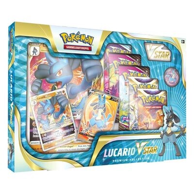 Pokémon TCG Lucario V-Star Sammelkartenspiel Deutsch Premium Kollektion