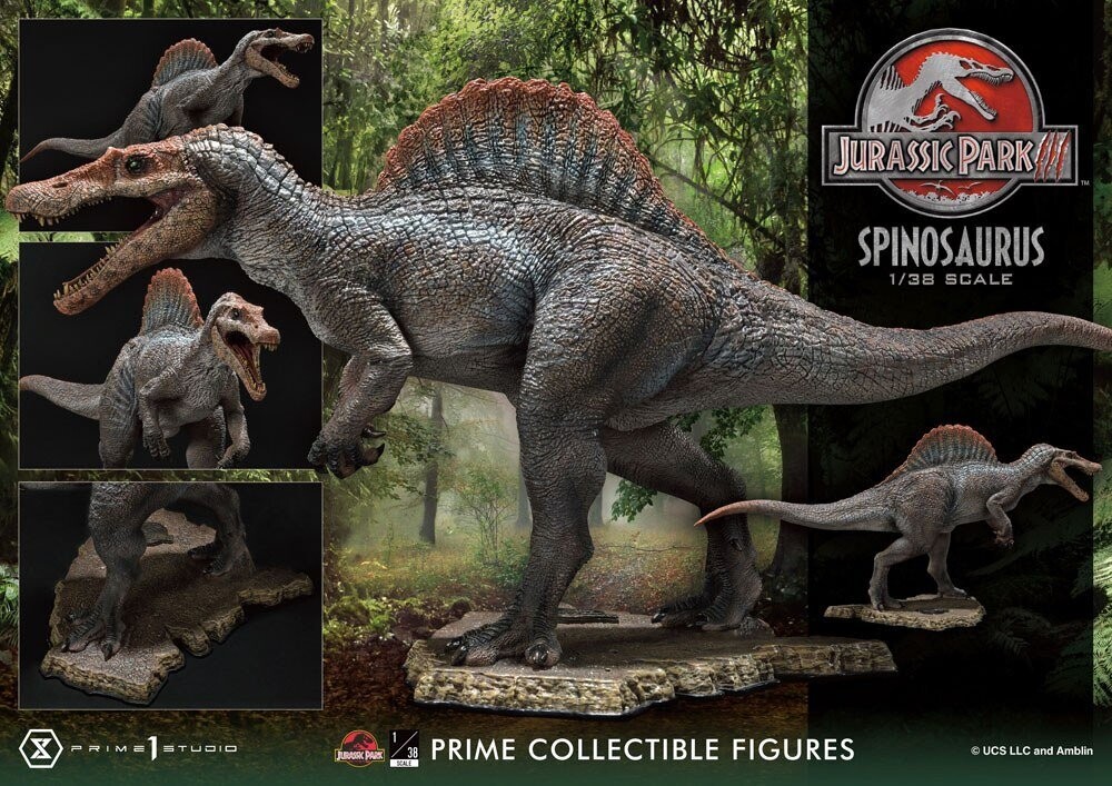 Prime1 Studios Jurasic Park III Spinosaurus Collectibles Statue 1/38 24 cm
