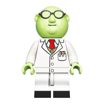 LEGO Minifigur The Muppets 71033 Dr. Bunsen inkl. BAUANLEITUNG NEU !