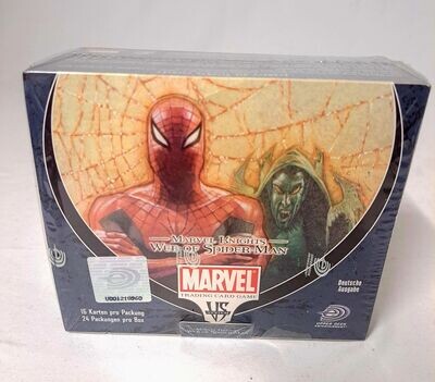 Upper Deck Marvel Trading Card Game VS System Web of Spider Man Display NEU OVP