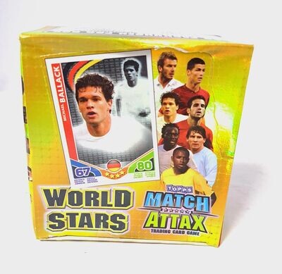 Topps Match Attax World Stars 50x Booster Display NEU & OVP SEALED