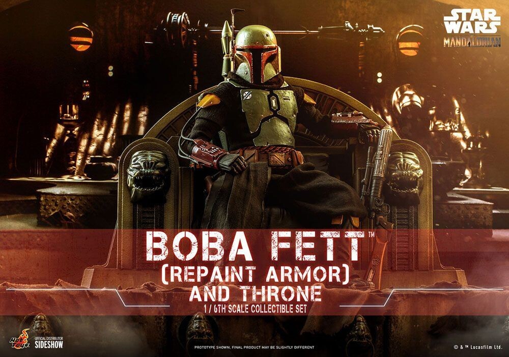 Hot Toys Star Wars The Mandalorian Boba Fett and Throne 30 cm 1/6