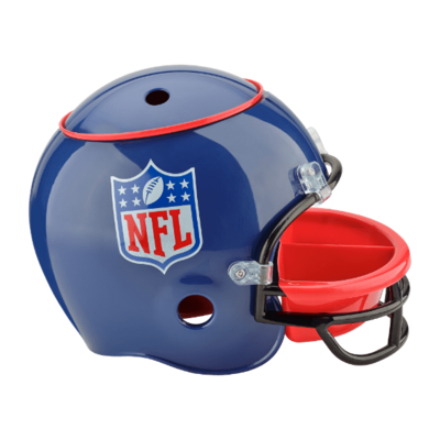 NFL Snack-Helm Superbowl Football Helm Replica Party blau