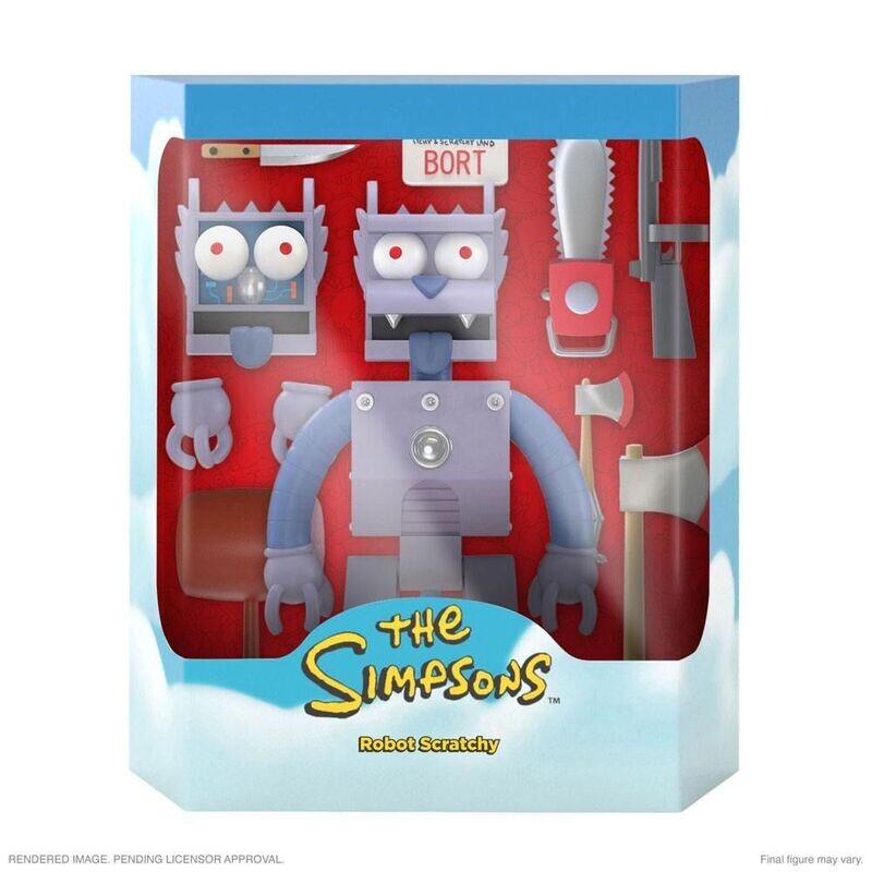 Super7 The Simpsons Ultimate Actionfigur Robot Scratchy 18 cm