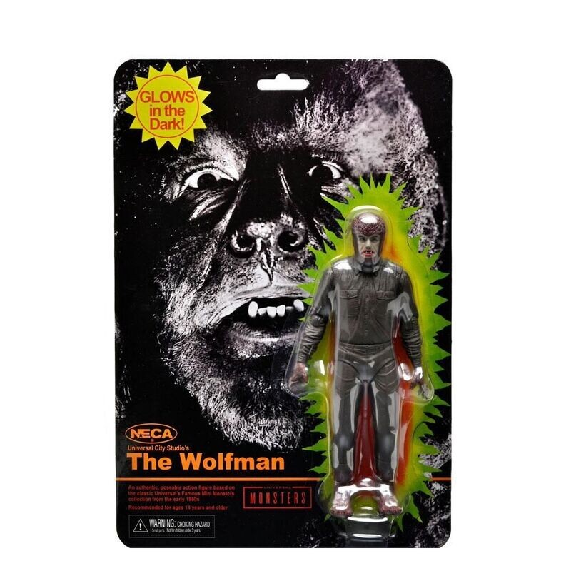 NECA Universal Monsters Actionfiguren Retro Series The Wolfman