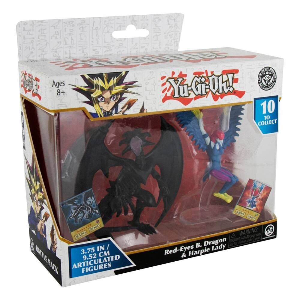 Yu-Gi-Oh! Actionfiguren 2er Pack Red-Eyes Black Dragon & Harpie Lady