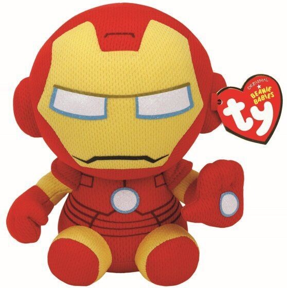 TY Beanie Babies - Marvel - Iron Man Plüschfigur