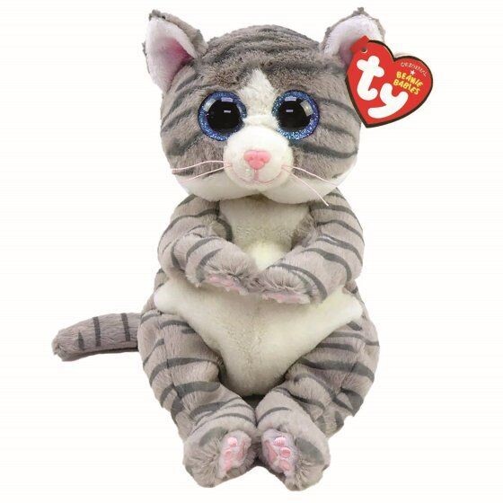 TY Beanie Bellies Baby - Mitzi Tabby Cat - Plüschfigur ca. 15 cm