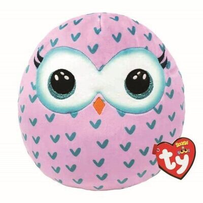 TY Squishy Beanie - Winks Owl - Plüschkissen ca. 35 cm