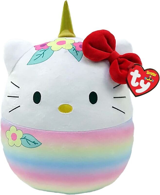 TY Beanies - Hello Kitty Flowers - Squish A Boo - 35 cm Kissen Plüsch