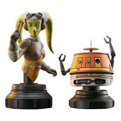 Gentle Giant Star Wars Rebels Büsten 2er Pack Hera & Chopper ca. 15 cm